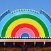 Rainbow and Lights in Astroland in Coney Island, June 2008