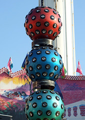 Central Pillar of Lights on the Break Dance Ride in Astroland in Coney Island, June 2008