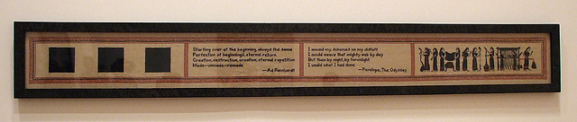 Sampler (Starting Over) by Reicheck in the Museum of Modern Art, July 2007