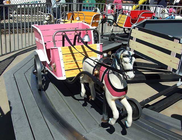 "Pony Carts" Kiddie Ride  at  Deno's Wonder Wheel Park in Coney Island, June 2007