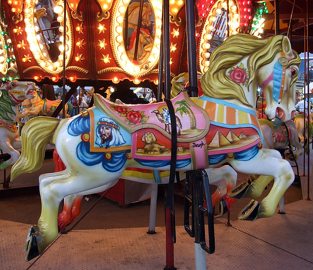 Carousel Horse in Deno's Wonder Wheel Park in Coney Island, July 2007