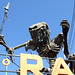 Alien Thing on top of the "Spook-a-Rama" ride at Deno's Wonder Wheel Park in Coney Island,  June 2007