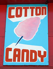 Cotton Candy Sign on a Snack Bar in Coney Island, June 2008
