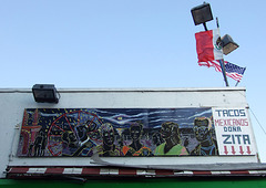 Mural on a Taco Stand in Coney Island, June 2008