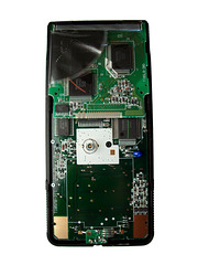 TI-85 shield removed