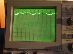 Supply voltage ripple with 220µF