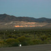 Round Mountain at dusk.