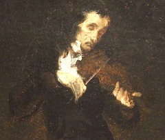 Detail of Paganini by Delacroix in the Phillips Collection, January 2011