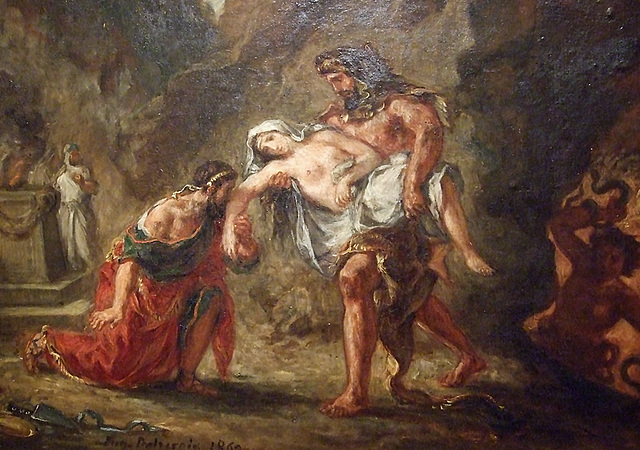 Detail of Hercules and Alcestis by Delacroix in the Phillips Collection, January 2011