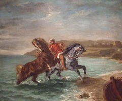 Horses Coming out of the Sea by Delacroix in the Phillips Collection, January 2011