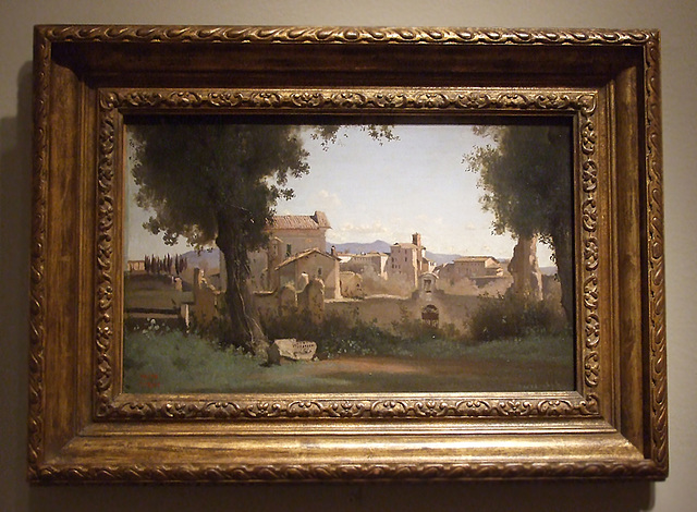 View from the Farnese Gardens, Rome by Corot in the Phillips Collection, January 2011