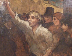 Detail of The Uprising by Daumier in the Phillips Collection, January 2011