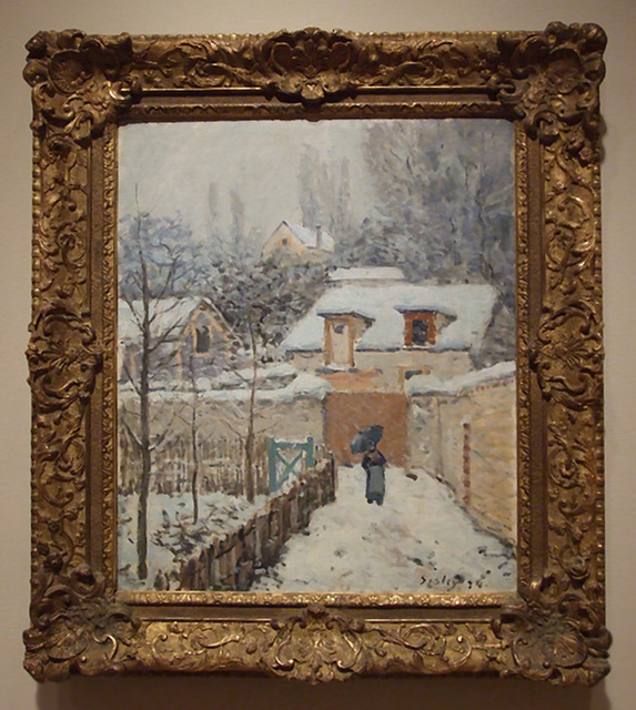 Snow at Louvenciennes by Sisley in the Phillips Collection, January 2011