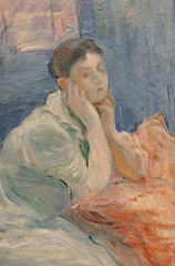 Detail of Two Girls by Morisot in the Phillips Collection, January 2011