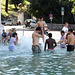Teenagers in the Aqua Paola on the Janiculum Hill in Rome, June 2012