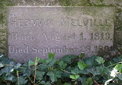 Detail of Herman Melville's Grave in Woodlawn Cemetery, August 2008
