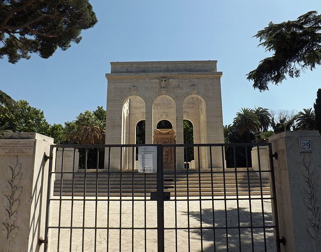 The Ossario on the Janiculum Hill in Rome, June 2012