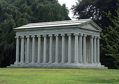 Greek Temple-Inspired Mausoleum in Woodlawn Cemetery, August 2008