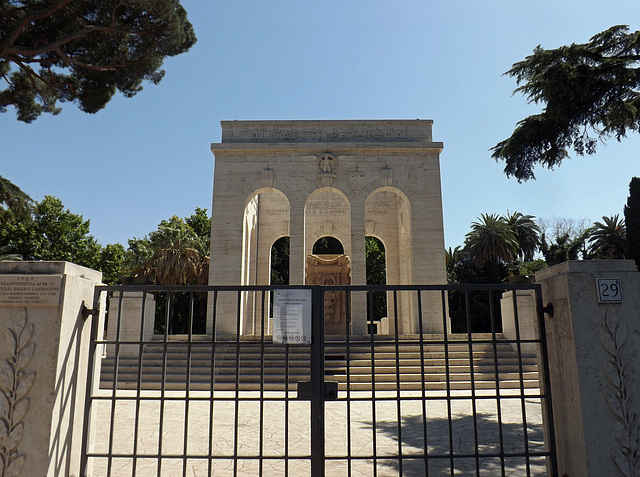 The Ossario on the Janiculum Hill in Rome, June 2012