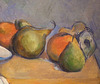 Detail of Ginger Pot with Pomegranate and Pears by Cezanne in the Phillips Collection, January 2011