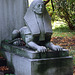 Detail of a Sphinx before an Egyptian-Inspired Mausoleum in Woodlawn Cemetery, August 2008