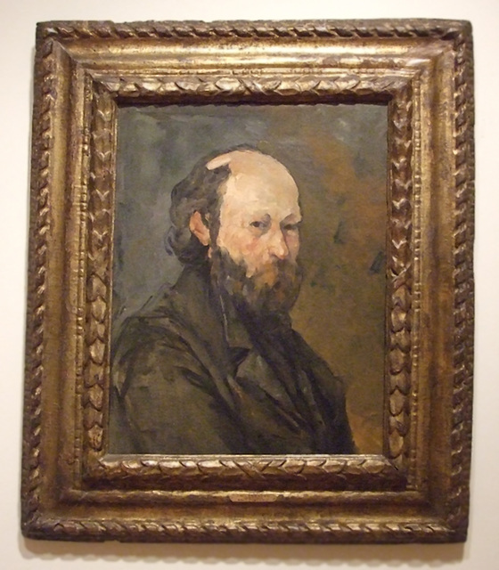 Self Portrait by Cezanne in the Phillips Collection, January 2011
