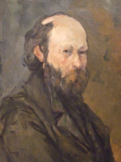 Detail of the Self Portrait by Cezanne in the Phillips Collection, January 2011