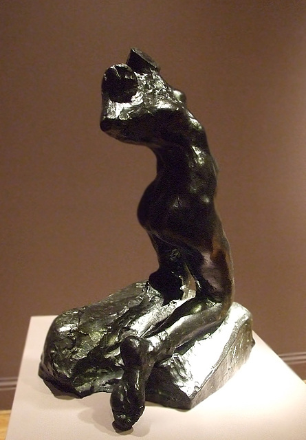 Female Torso, Kneeling, Twisting, Nude by Rodin in the Phillips Collection, January 2011