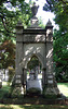 A Funerary Monument with a Sculpture of Two Angels under a Canopy in Woodlawn Cemetery, August 2008