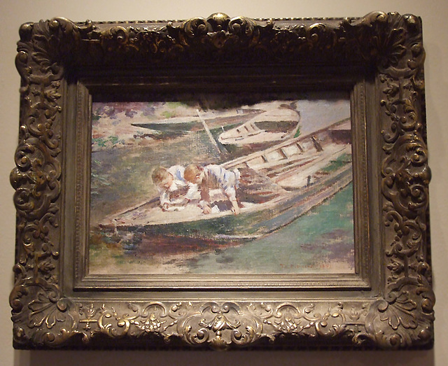 Two in a Boat by Theodore Robinson in the Phillips Collection, January 2011