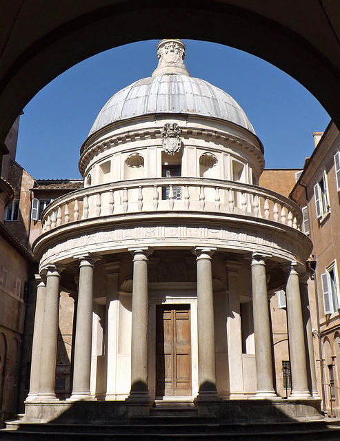Bramante's Tempietto as seen from the Front in Rome, June 2012