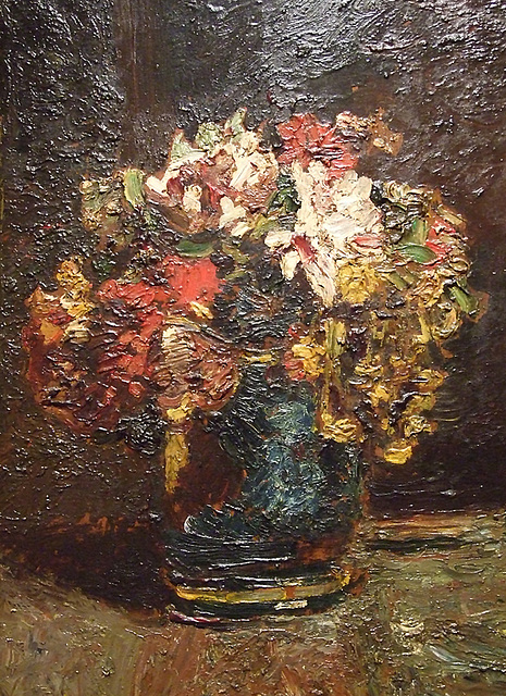 Detail of Bouquet by Adolphe Monticelli in the Phillips Collection, January 2011