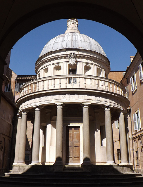 Bramante's Tempietto as seen from the Front in Rome, June 2012