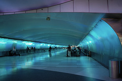 Airport tunnel ~ Blue