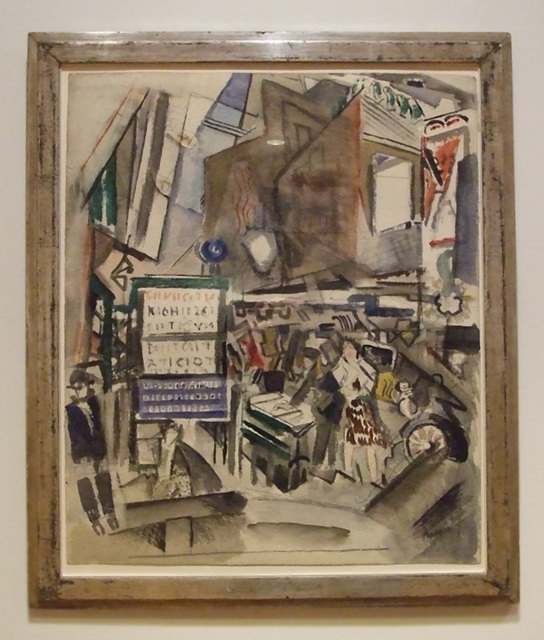 Street Crossing, New York, 1928 by John Marin in the Phillips Collection, January 2011