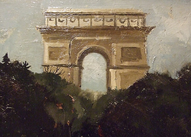 Detail of Tiger and Arc de Triomphe by Christopher Wood in the Phillips Collection, January 2011