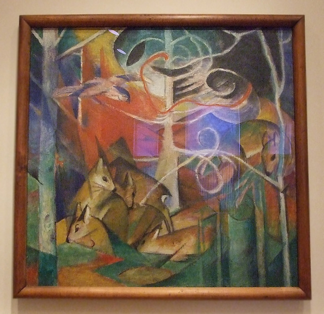 Deer in the Forest I by Franz Marc in the Phillips Collection, January 2011