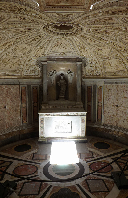 The Interior of the Lower Level of Bramante's Tempietto in Rome, June 2012