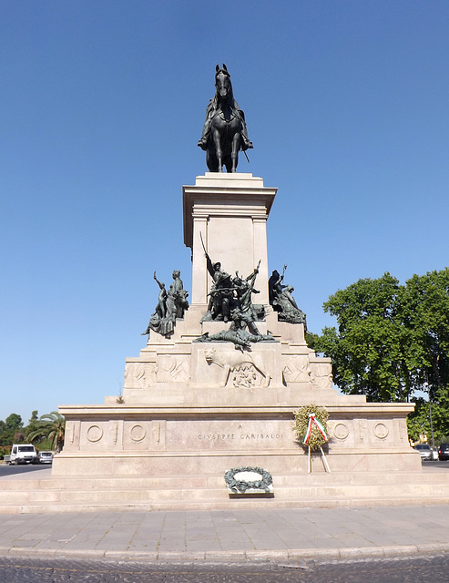 The Garibaldi Monument on the Janiculum Hill in Rome, June 2012