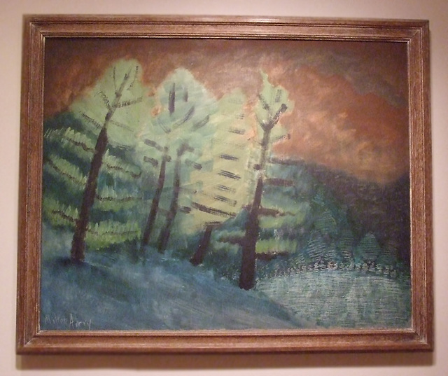Trees by Milton Avery in the Phillips Collection, January 2011