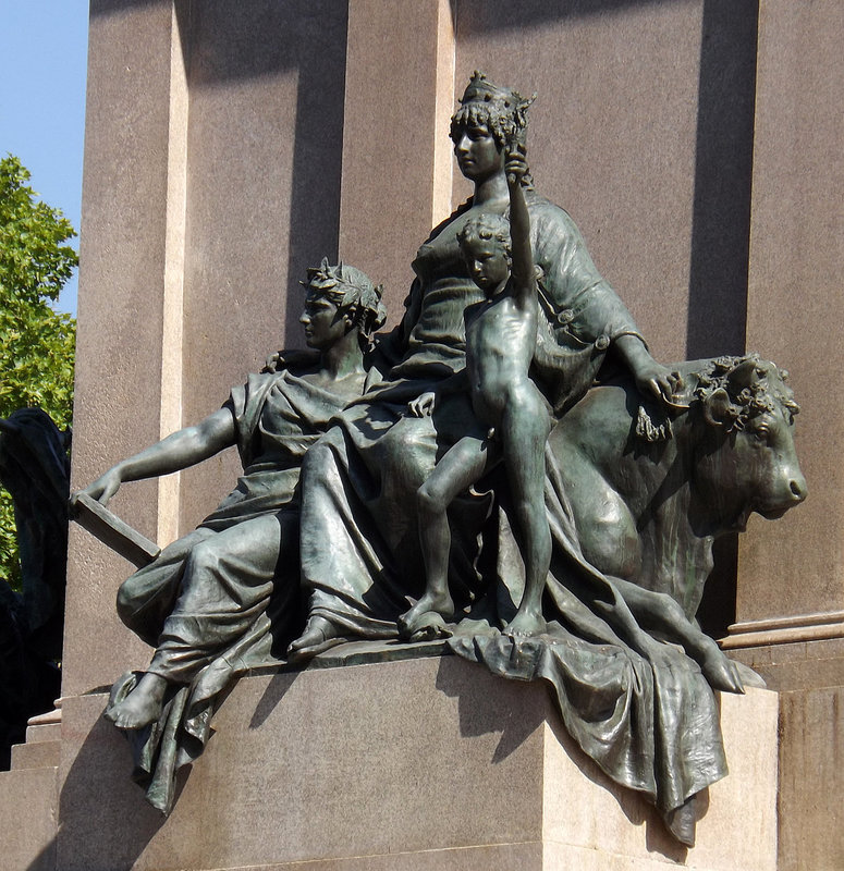 Detail of the Garibaldi Monument on the Janiculum Hill in Rome, June 2012