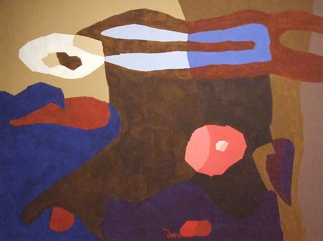 Detail of Rose and Locust Stump by Arthur Dove in the Phillips Collection, January 2011