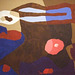 Detail of Rose and Locust Stump by Arthur Dove in the Phillips Collection, January 2011