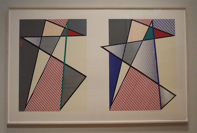 Imperfect Diptych by Lichtenstein in the Phillips Collection, January 2011