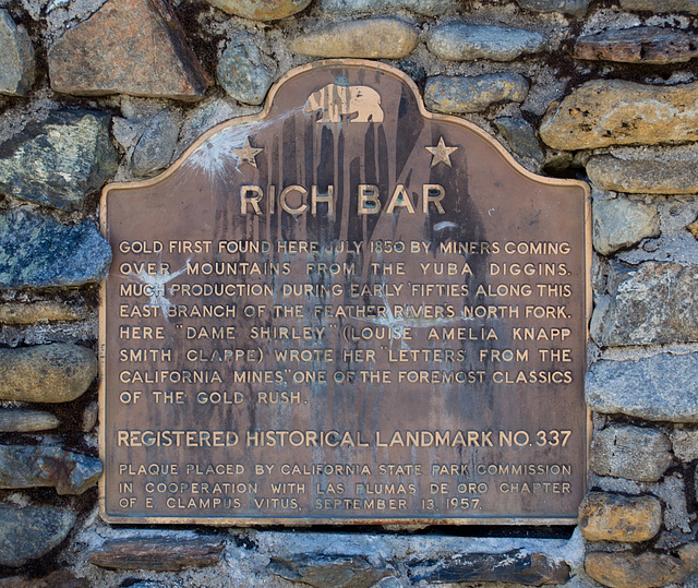 Feather River Rich Bar plaque (0186)