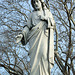 Statue of Christ in Calvary Cemetery, March 2008