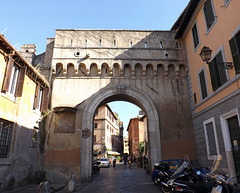 The Porta Settimiana in Trastevere in Rome, June 2012