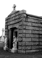 A Mausoleum in Calvary Cemetery, March 2008