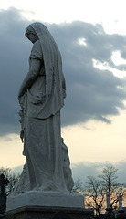 Statue of a Mourner in Calvary Cemetery, March 2008