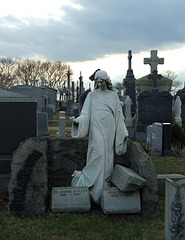 Funerary Monument in Calvary Cemetery, March 2008